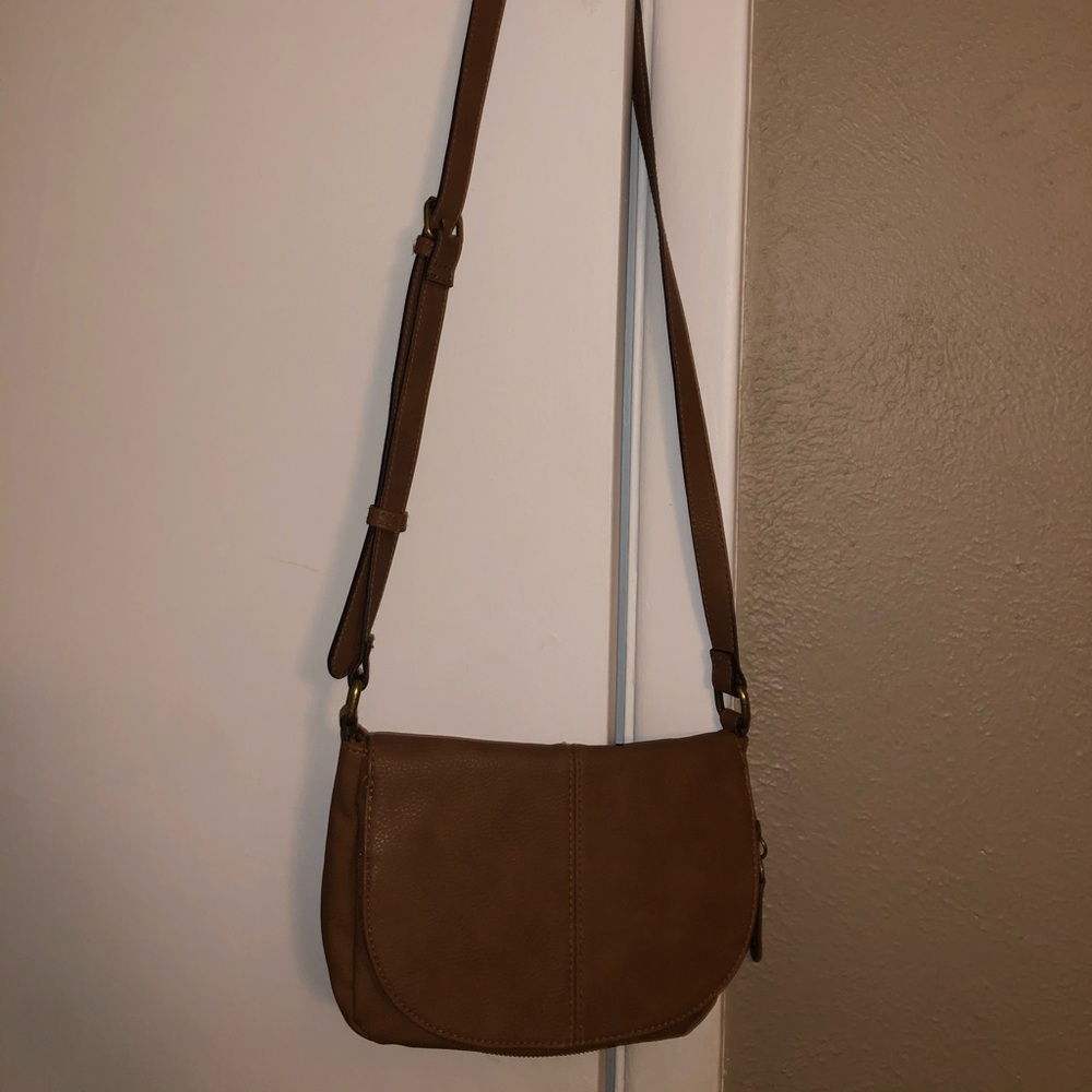 Brown/tan hand bag